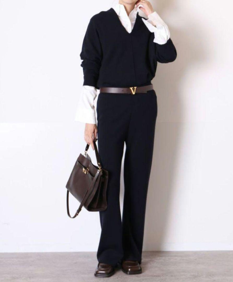 Deuxieme Classe 本革 レザー ブラウン ゴールド Vバックル
