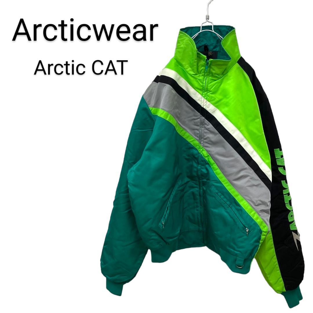 【Arctic CAT】ロゴ刺繍 中綿入りスノーモービルジャケット B-3063