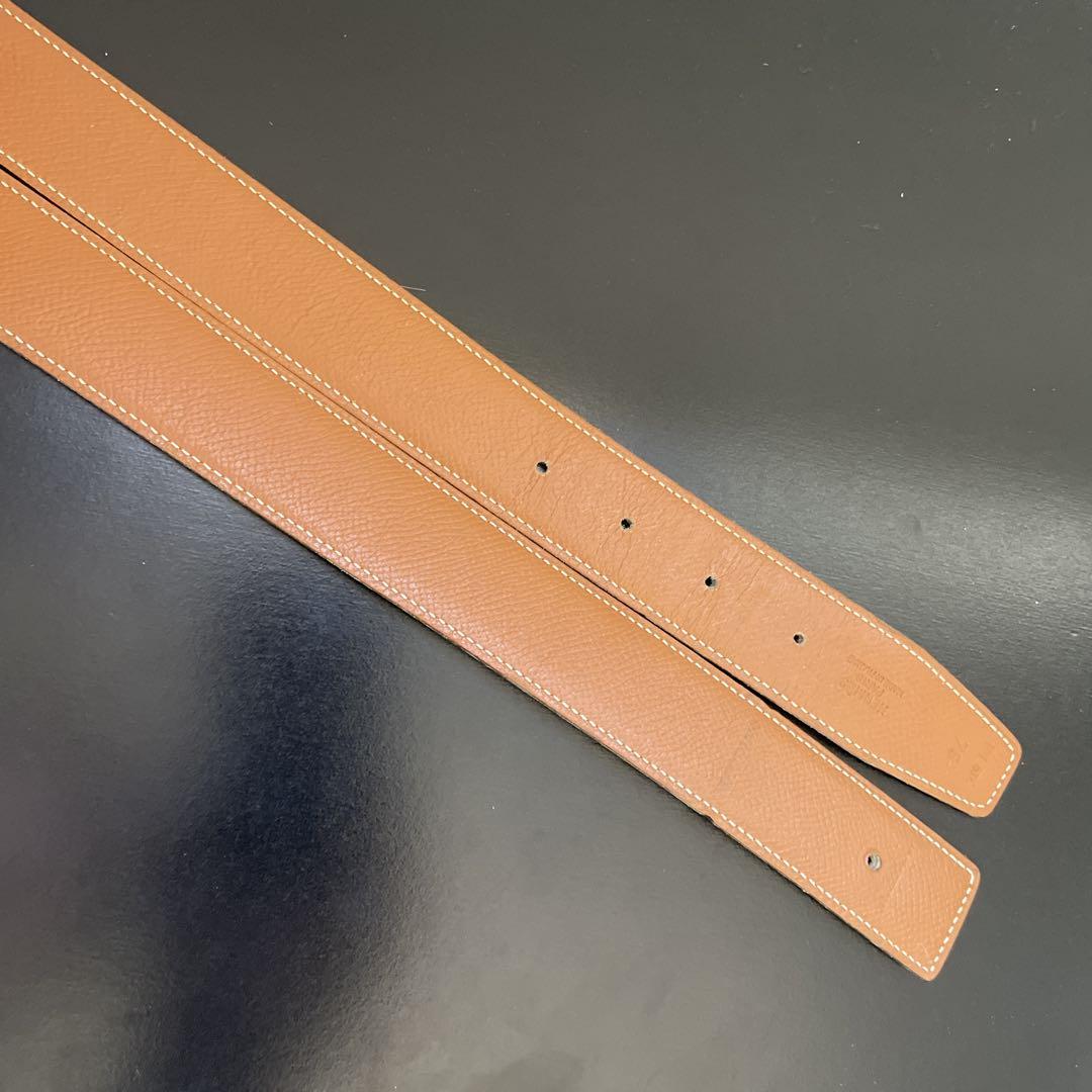 HERMES エルメスコンスタンスリバーシブルベルト75 シルバーバックル　美品