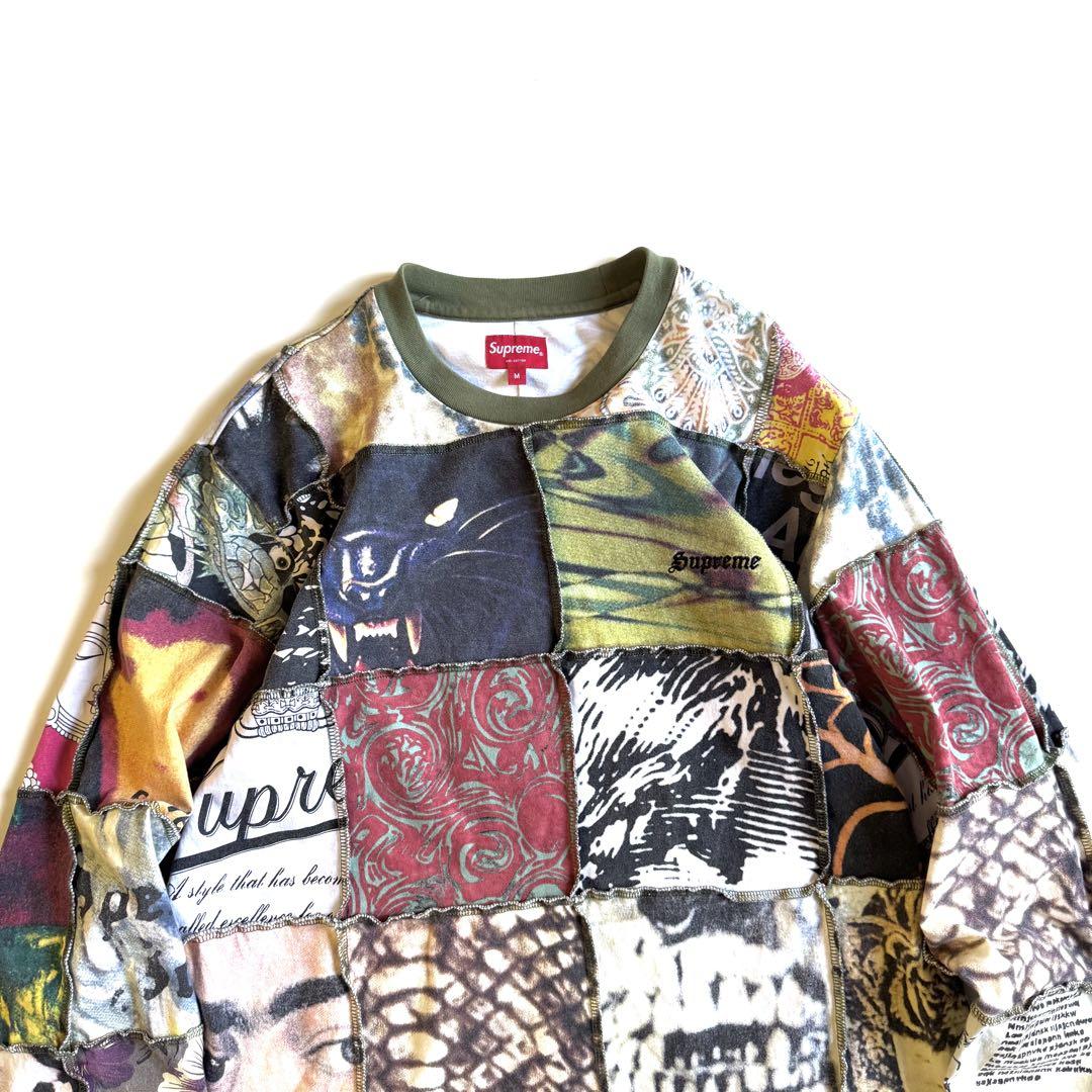 Supreme Mosaic patchwork L/S Top ロンT 総柄
