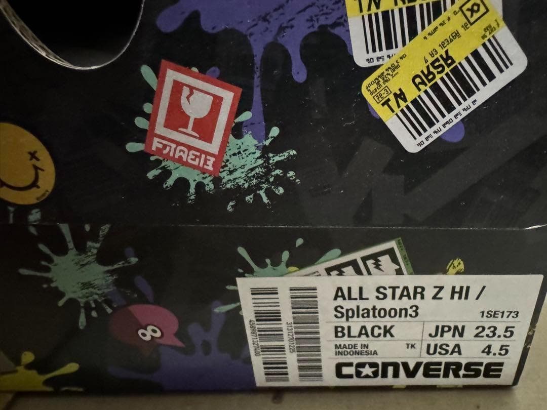 Splatoon Converse All Star Hi Black 23.5