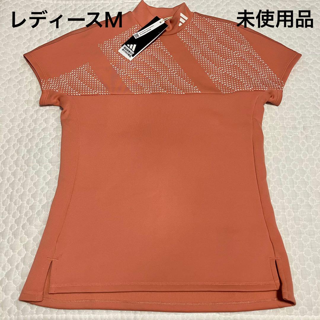 adidas モック ゴルフウェア 半袖 シャツ レディースＭ
