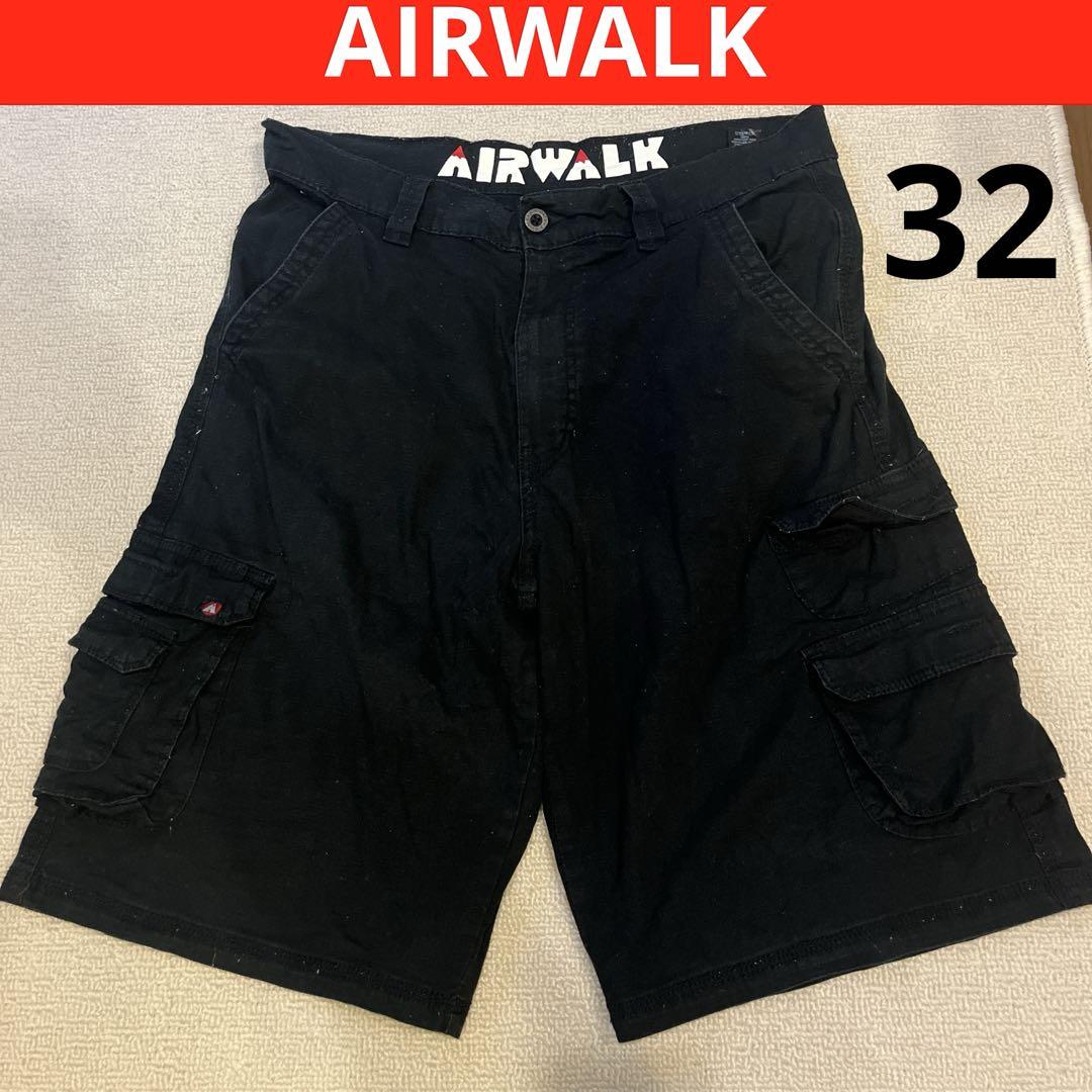 AIRWALK エアウォーク　ブラック カーゴショーツ　ジョーツ　32