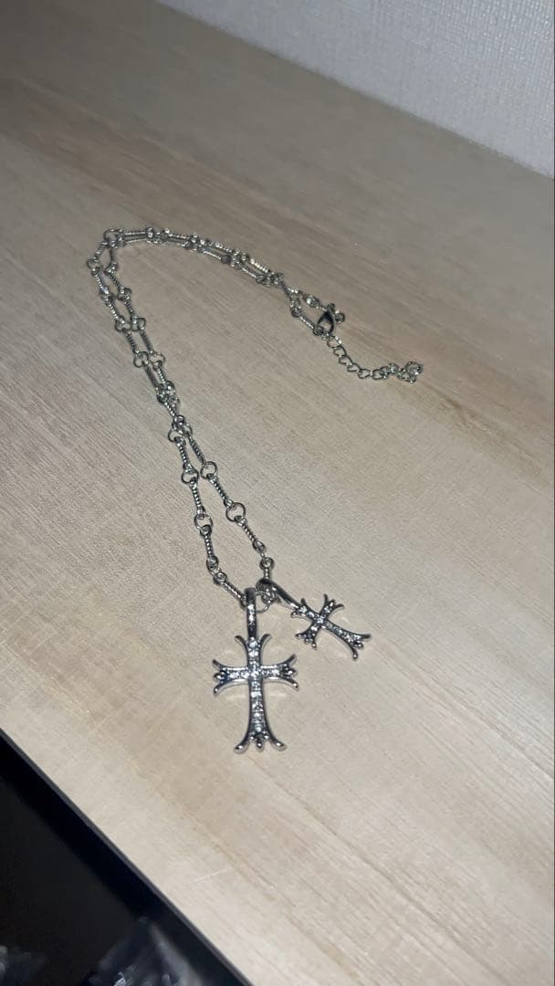 クロムハーツ CHタイニー シルバーネックレス 50cmCHROME HEARTS