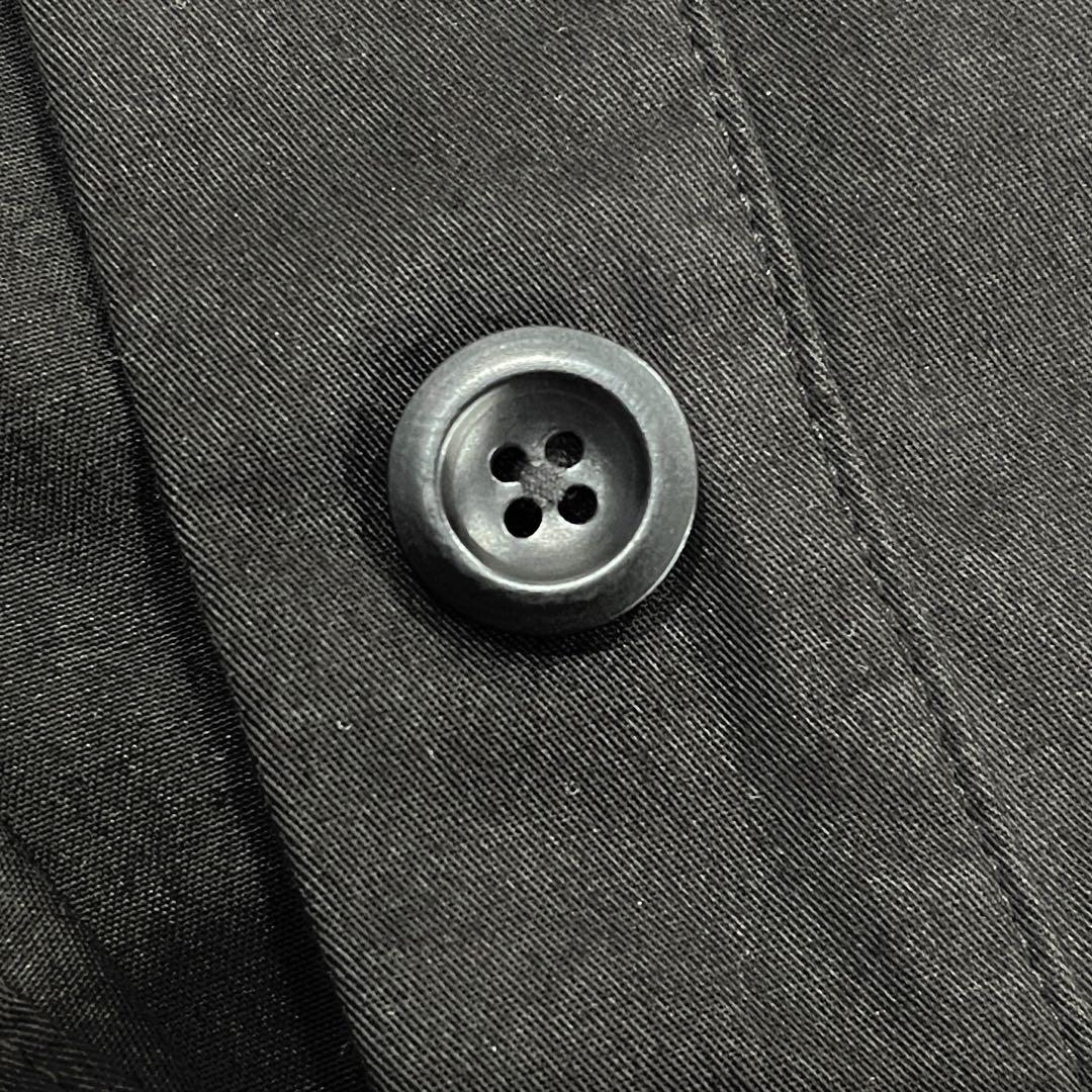 美品✨2024年 MHL コットンシャツワンピース　ロング丈　ブラック　サイズI