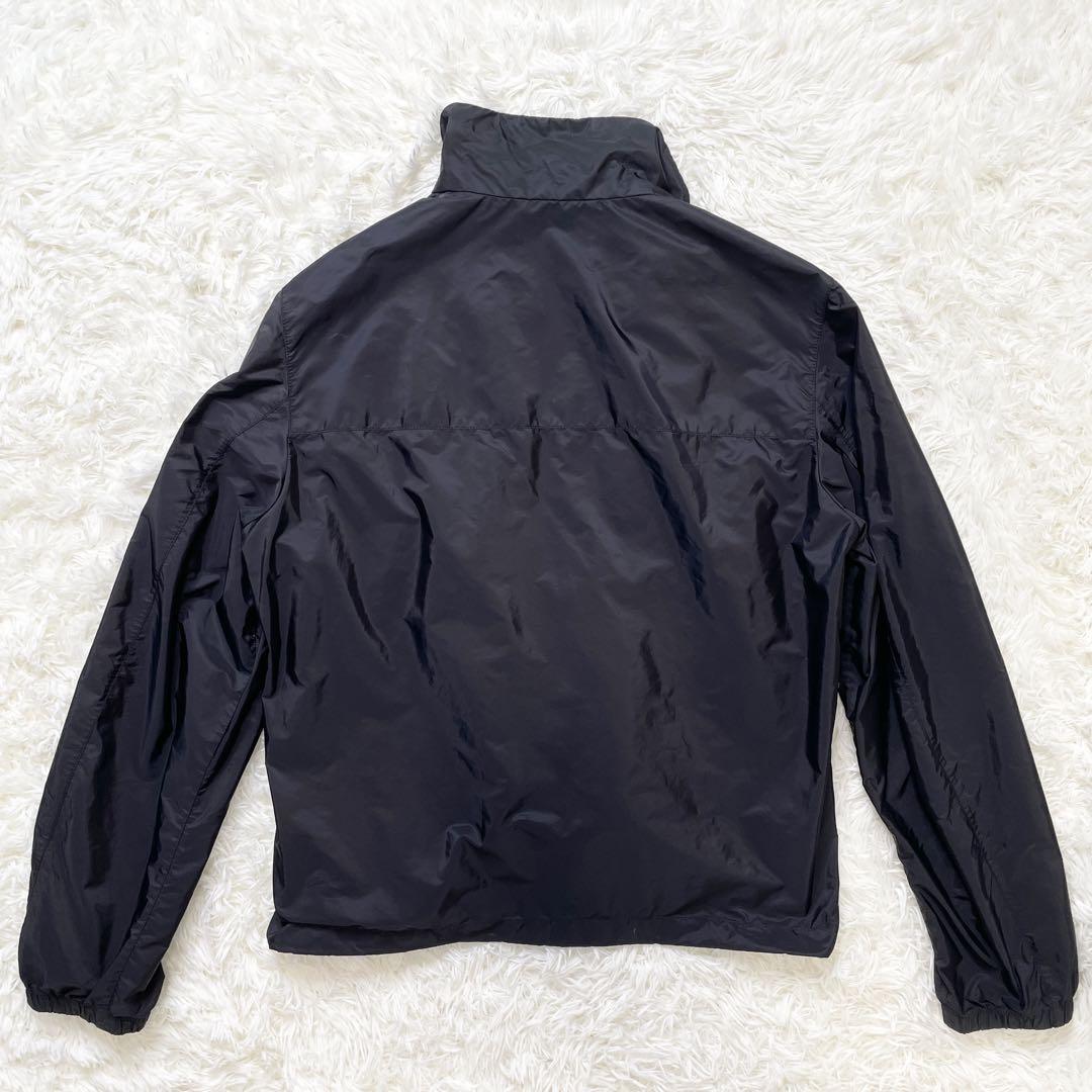 【美品】PRADA ナイロンジャケット アウター 三角ロゴ ブラック XL
