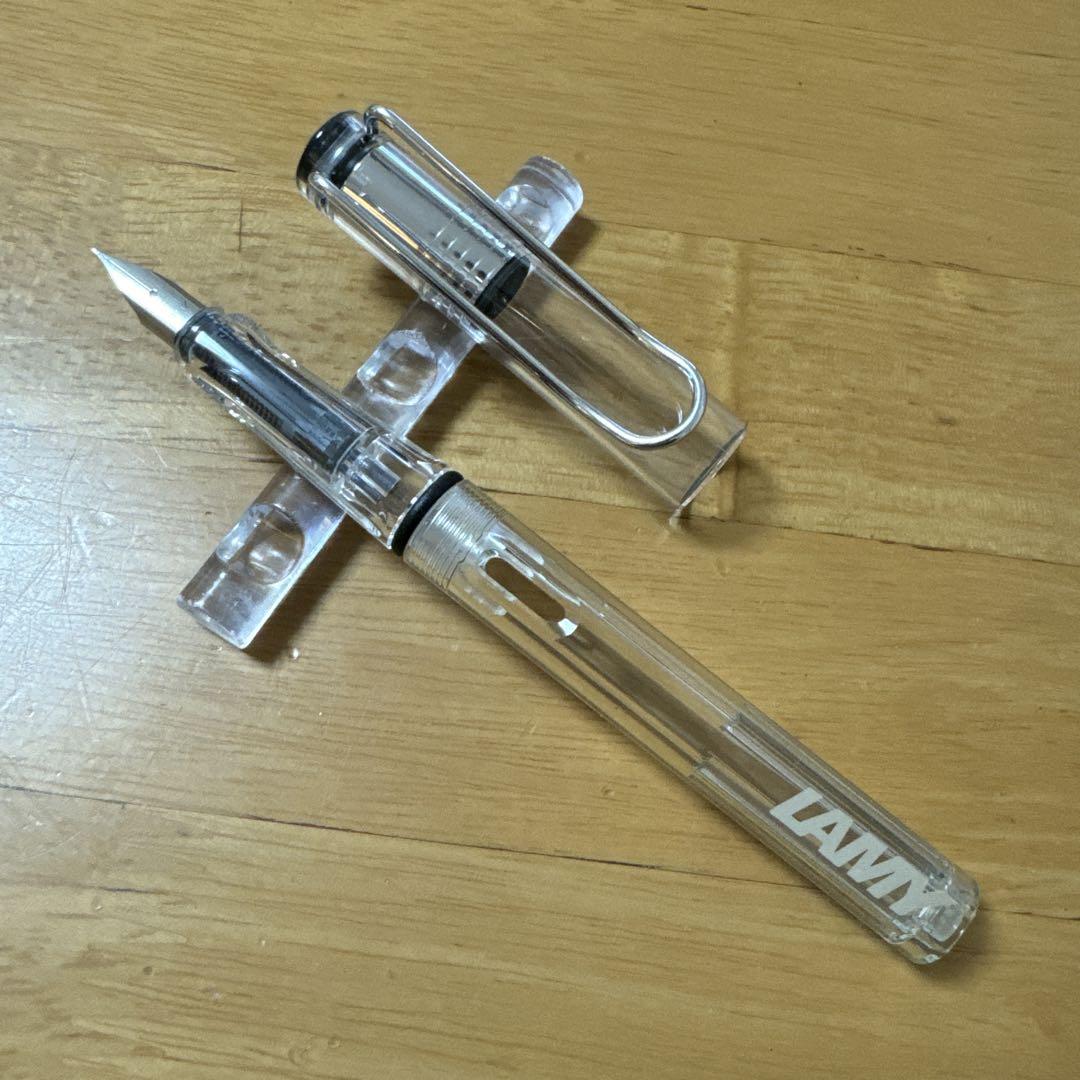 LAMY ラミー safari サファリ 透明軸 万年筆 F ノンカラー ドイツ