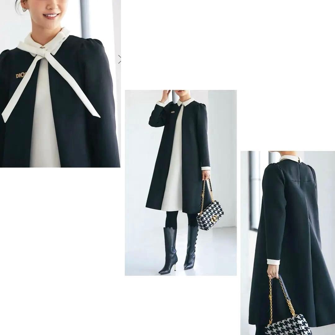 フロントタックボウタイワンピース 黒