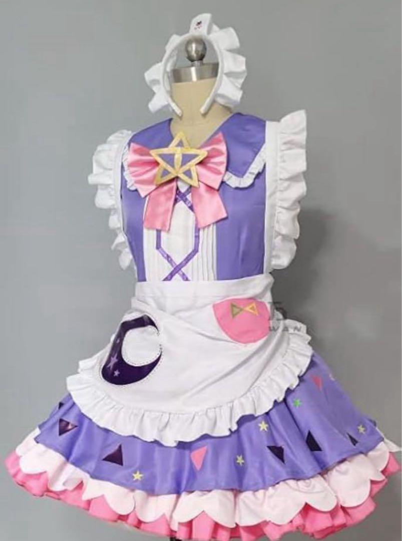 ホロライブ　紫咲シオン　メイド服　コスプレ衣装