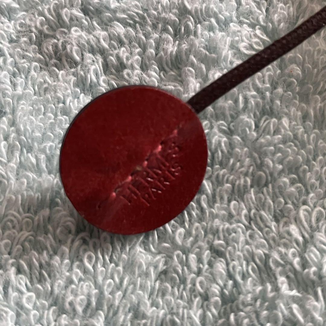 エルメス　ネックレス　レザー　「ホホバ・ヨヨバ」 美品☆エルメス JOJOBA ホホバ ヨヨバ レザー ロング ネックレス
