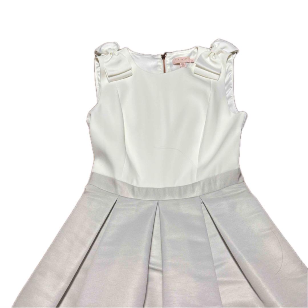 TEDBAKER 花柄 肩リボンワンピース