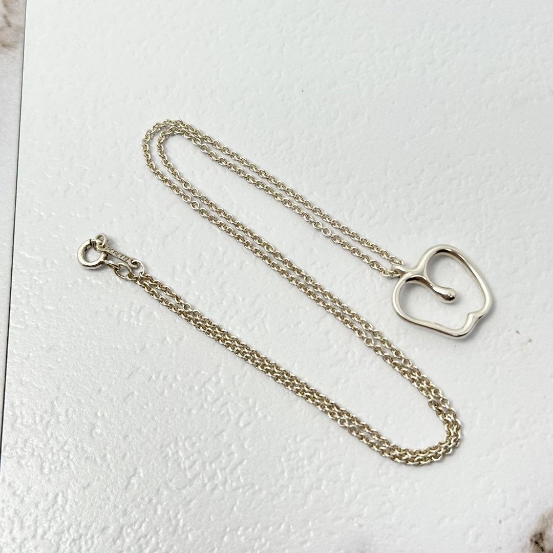 Tiffany アップル　りんご　ペンダント　シルバー　ネックレス　Ag925