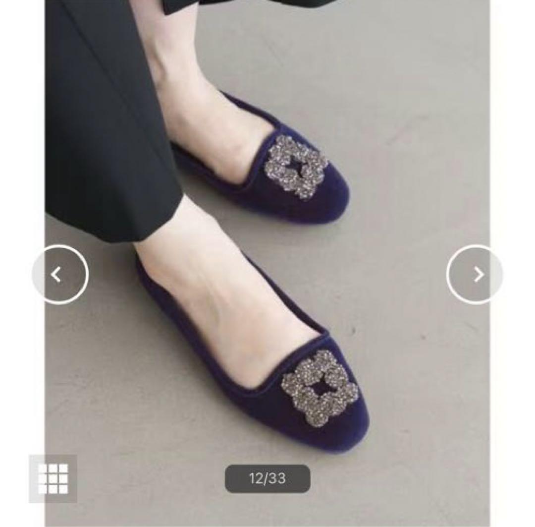 イエナ MALUS/マリュス VELVET SHOES