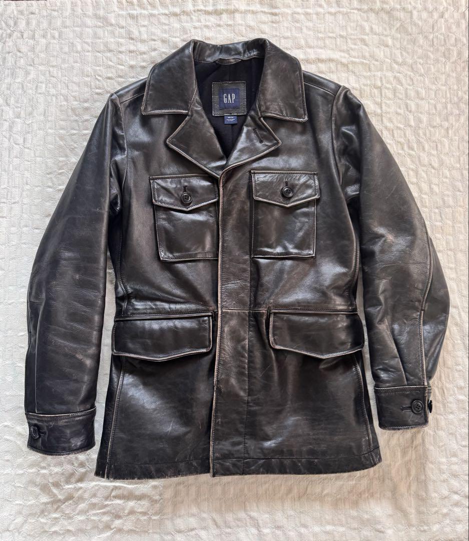 オールドGAP  レザー ジャケット　M-65タイプ