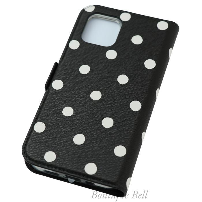 24H限定 ケイトスペード ドット柄 BLK pSFXQ-m61535899990 iPhone12&12Pro 手帳型ケース 好評即納