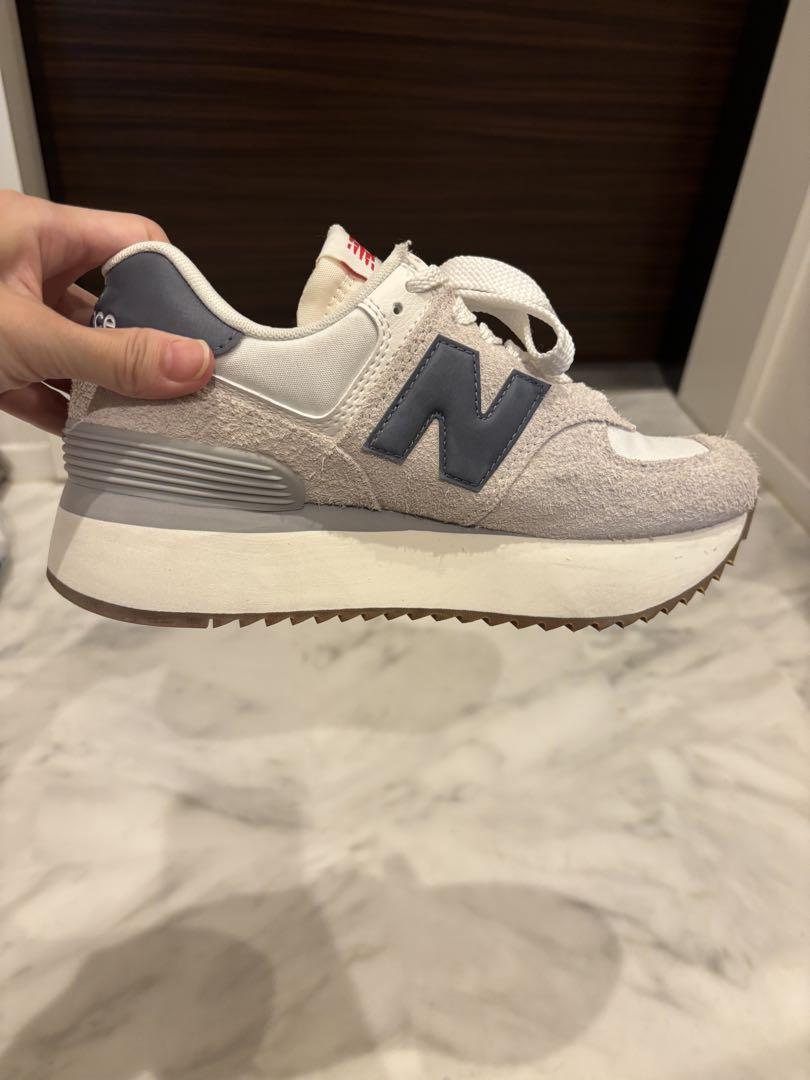 New Balance 574スニーカー ホワイト/グレー/ネイビー