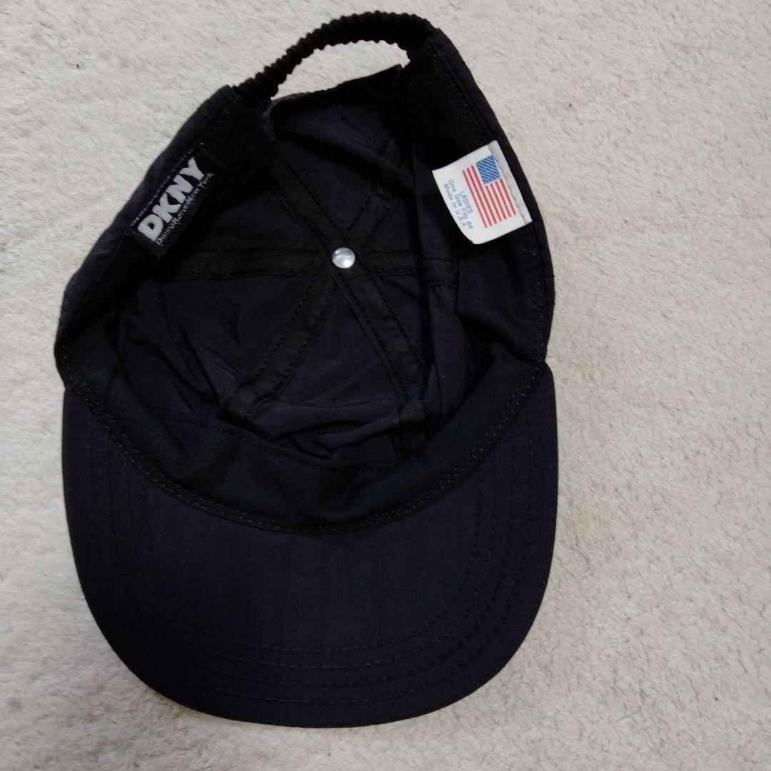 USA製 90s DKNY Wool 6 Panel Cap 黒 ダナキャラン ニューヨーク