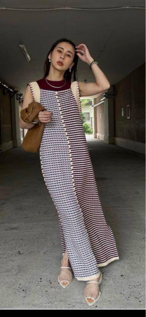 ワンピース URAOMOTE MIX HAND STITCH DRESS