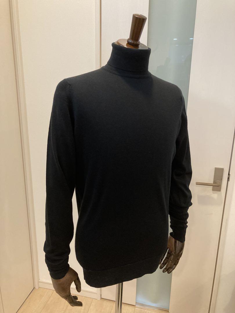 JOHN SMEDLEY ジョンスメドレー 30ゲージ タートルネック ニット