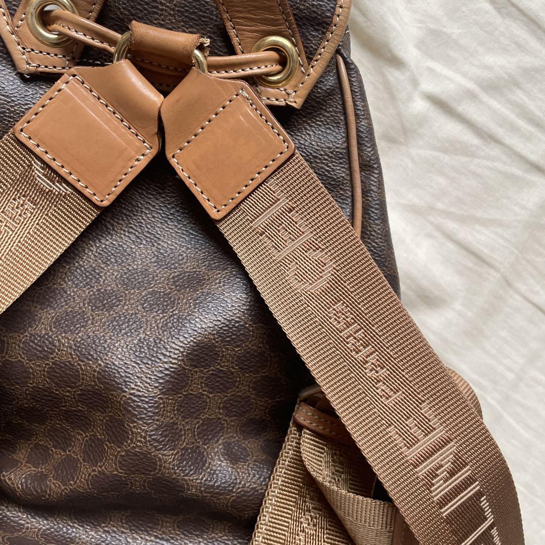 CELINE ブラウンレザーリュック