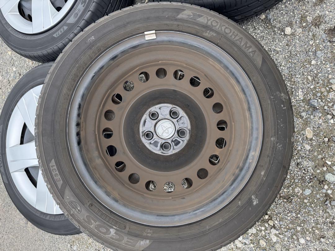 t*a様 ラクティス トレジア16インチ 鉄ホイール ノーマルタイヤ付き175/