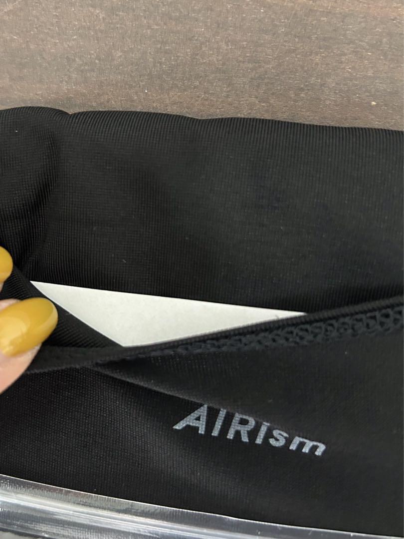 バラ売り可　ユニクロ　エアリズム　タンクトップ　BLACK /J-2