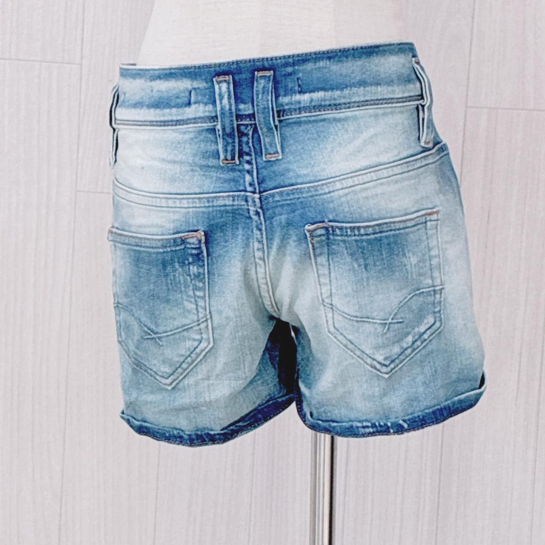 大人気！まとめ一覧 ZARA ザラ ショートデニムパンツ ダメージ加工 綿 涼しげ パンツ