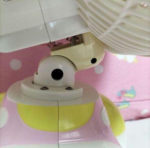 ハローキティ 扇風機 水玉リボンピンク色レア