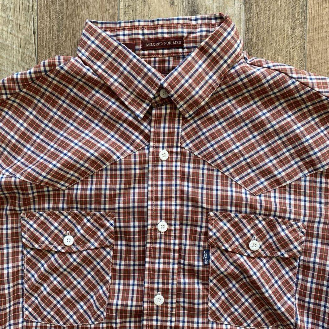 Levis リーバイス ウエスタン ボタンシャツ 長袖 古着 80年代