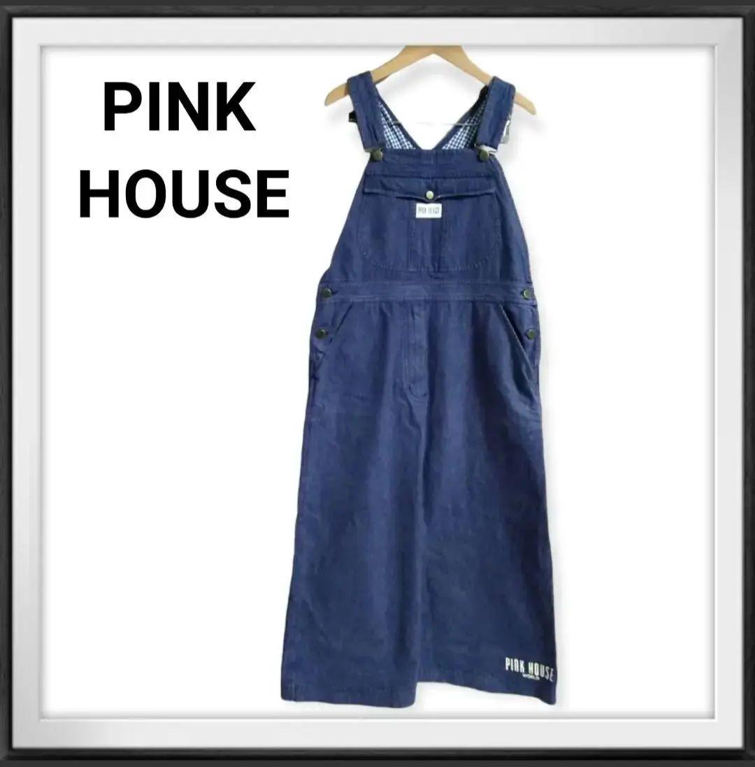 PINK HOUSE/ピンクハウス ジャンパースカート サロペット デニム 最新コレックション 超美品 ジャンパースカート ビンテージ ピンクハウス HOUSE PINK サロペット/オーバーオール