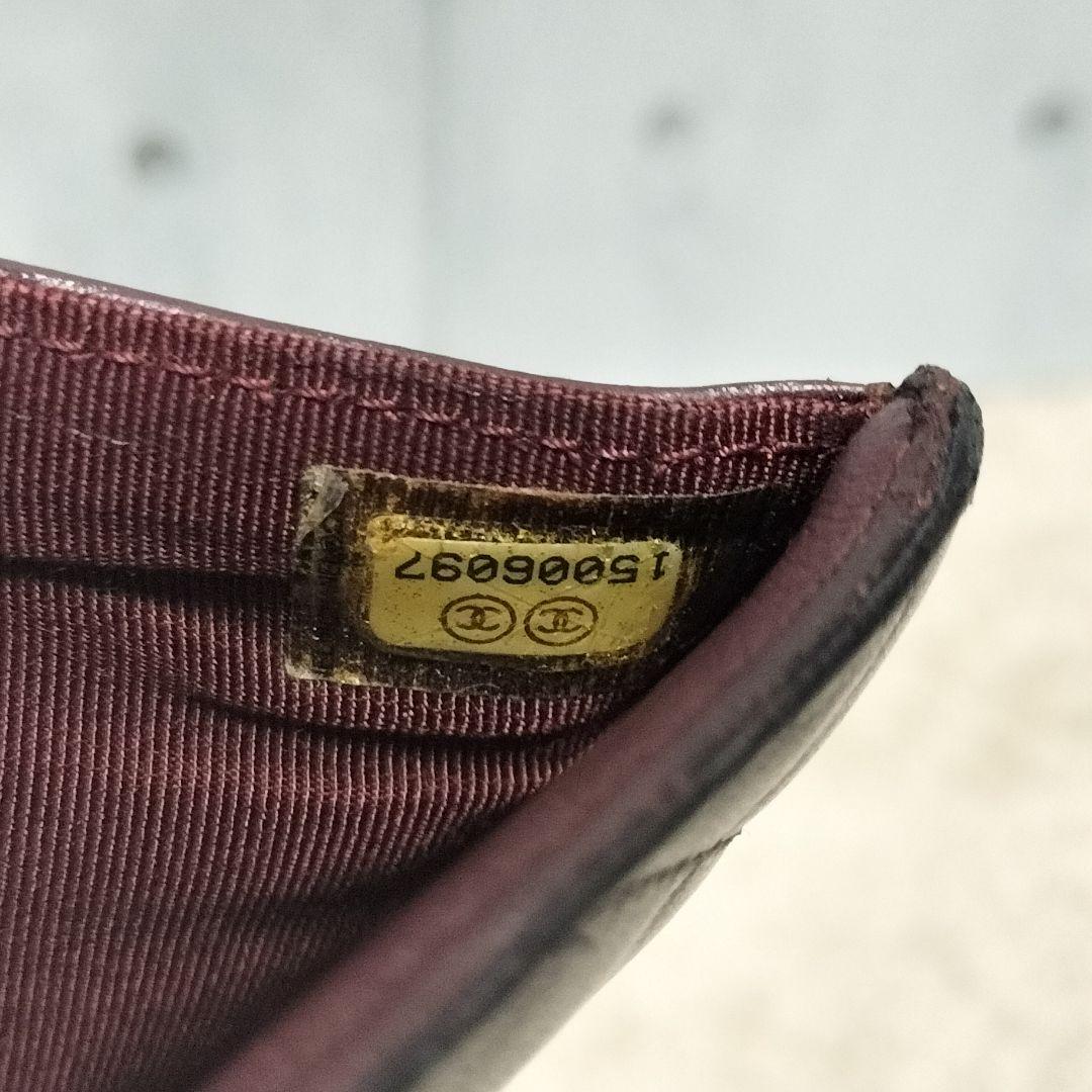 CHANEL マトラッセ ブラック 二つ折り長財布 CHANEL マトラッセ ブラック 二つ折り長財布