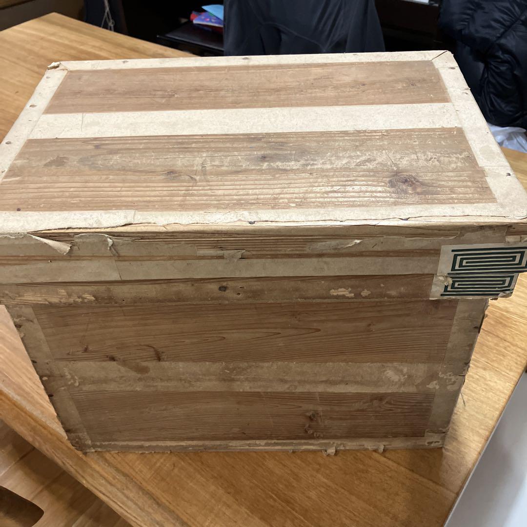 お茶箱(中)昭和レトロ 収納箱 ウッドボックス アンティーク