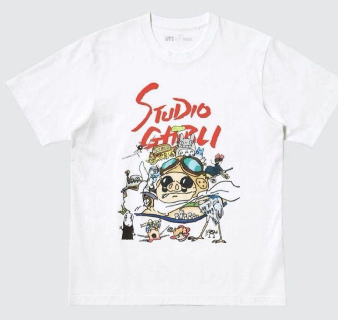 【ジブリがいっぱい Tシャツ】日本未大人気レア品♪StudioGhibli レア 日本未発売 UT ユニクロ ジブリ コラボTシャツ Lサイズ