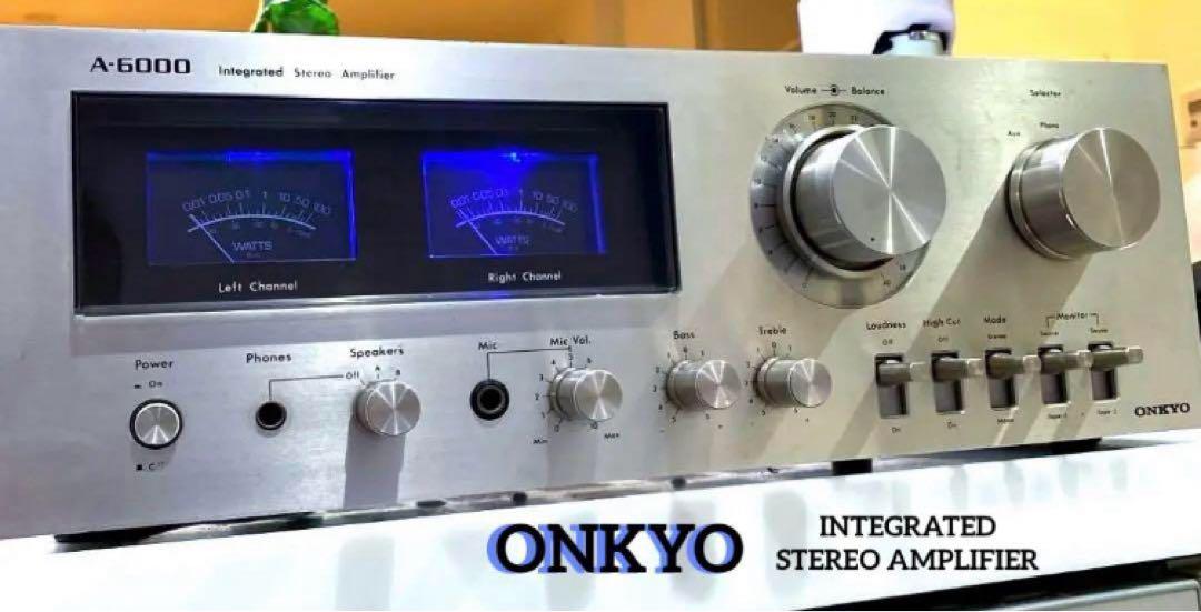 動作品 ONKYO プリメインアンプ A-6000 大型メーター オンキヨー ONKYO プリメインアンプ A-6000 オンキヨー 動作品 - メルカリ