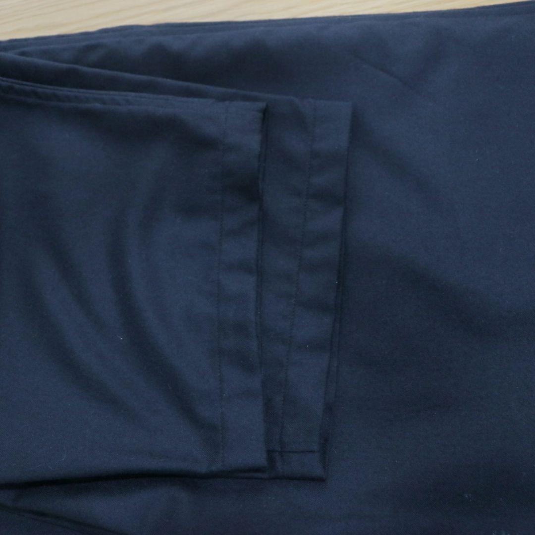 COMOLI 21AW ウールフラノ ドローストリングパンツ ネイビー