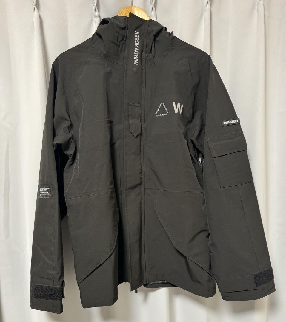 品質が完璧 / PARKA WATERPROOF WINDANDSEA BLACK ジャケット・アウター M - ジャケット・アウター