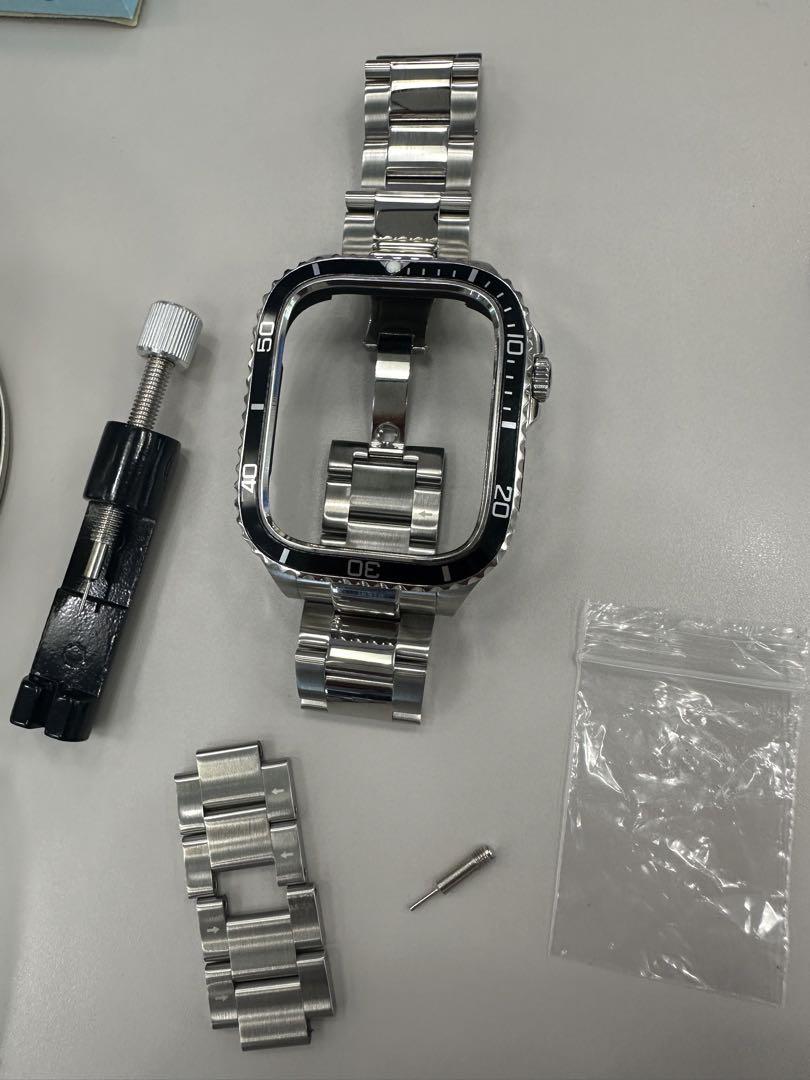 未使用品　Apple Watch 44mm対応 耐衝撃ステンレス　サブマリーナ風 未使用品 Apple Watch 44mm対応 耐衝撃ステンレス サブマリーナ