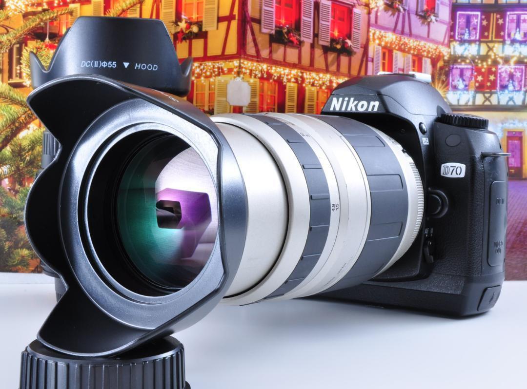 Wi-Fiで携帯へ！Nikon ニコン D70 ダブル レンズセット 一眼入門機