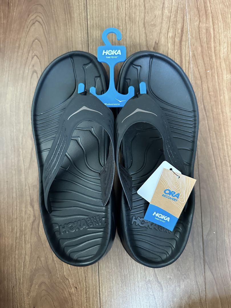 新品未使用品HOKA M ORA RECOVERY FLIP ブラック 27cm