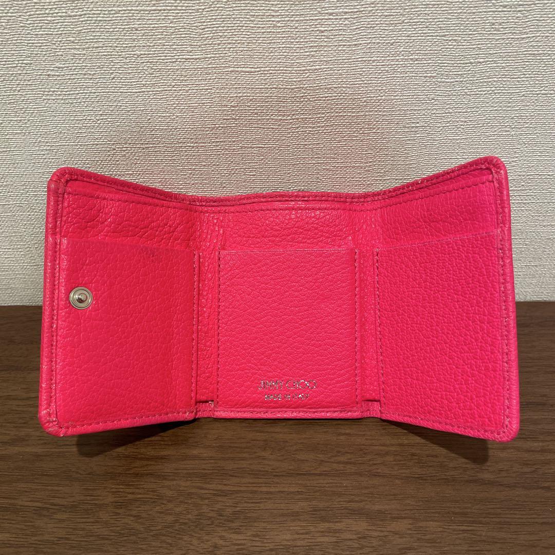 Jimmy Choo 星型スタッズ付きピンク三つ折り財布 - メルカリ