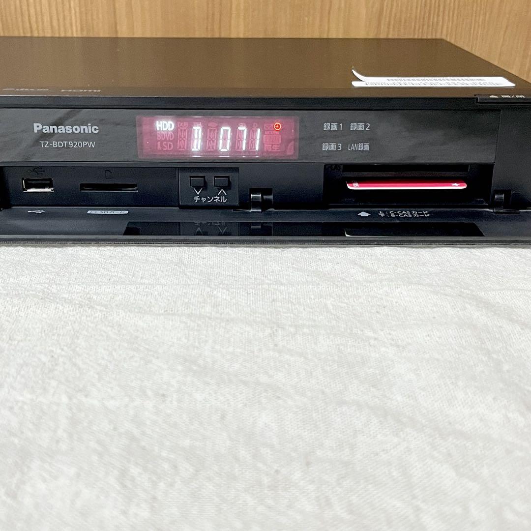 美品Panasonicブルーレイレコーダー TZ-BDT920PW 1TB - メルカリ