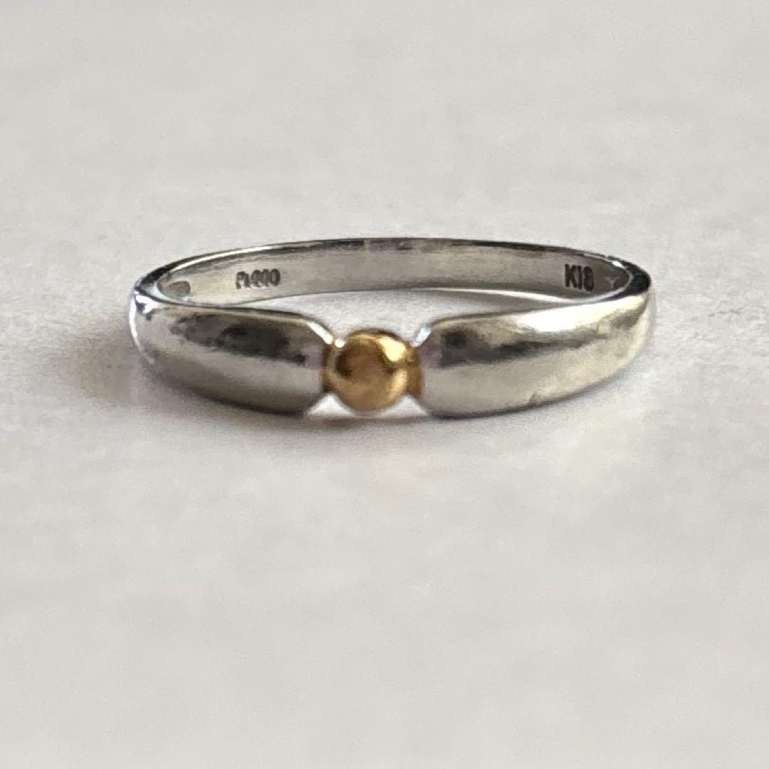 Pt900＆18K デザインリング✴︎used✴︎