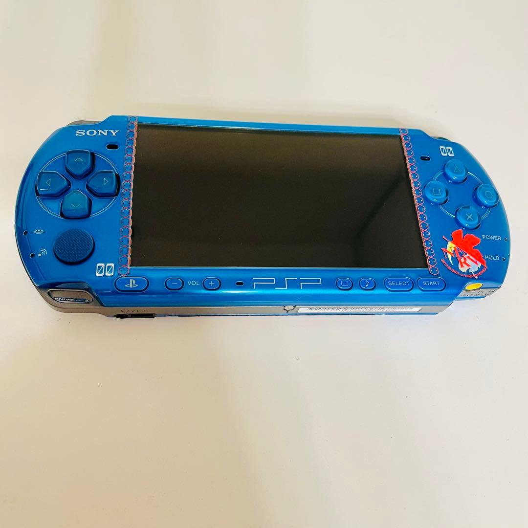 SONY PSP-3000 本体 ブルー 2GB メモリー付き 動作 済み