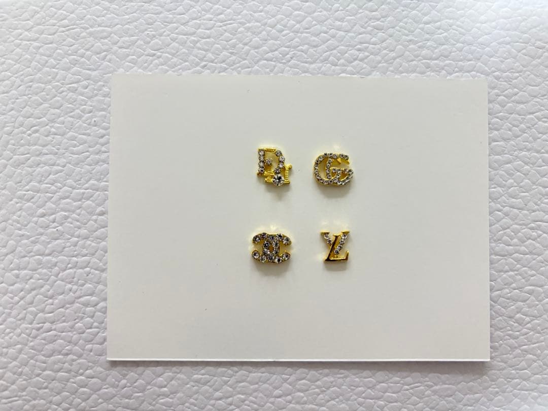 ネイルパーツ ゴールド 合金 ストーン 1個