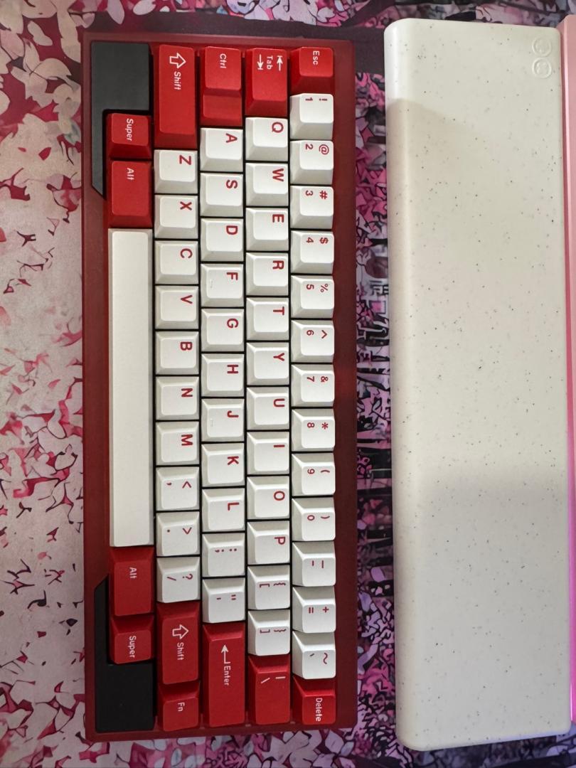 Nuxros sebas60 Red PVD Black 自作キーボード - メルカリ