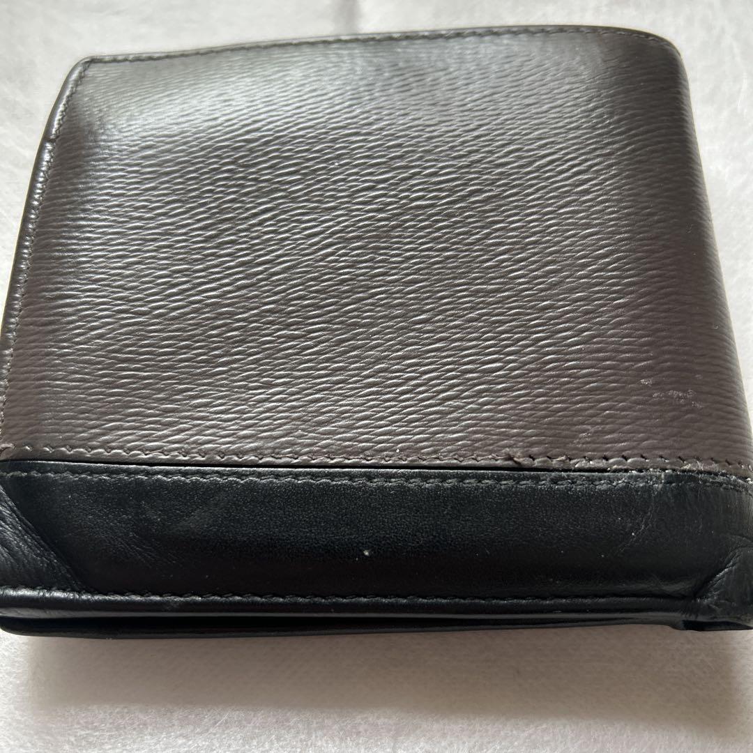 ★希少・良品★BVLGARI 折り財布 グレー/ブラック　セルペンティ　スカリエ