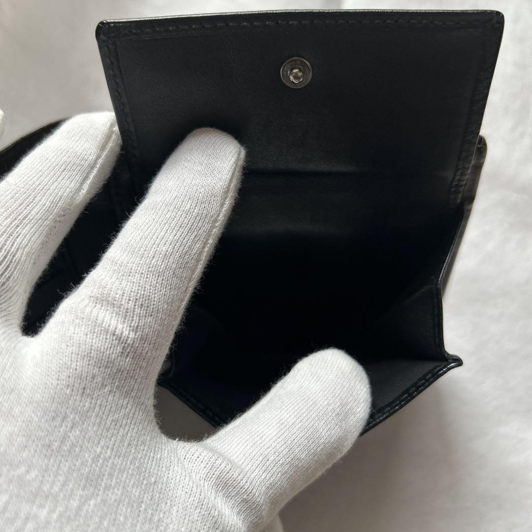★希少・良品★BVLGARI 折り財布 グレー/ブラック　セルペンティ　スカリエ