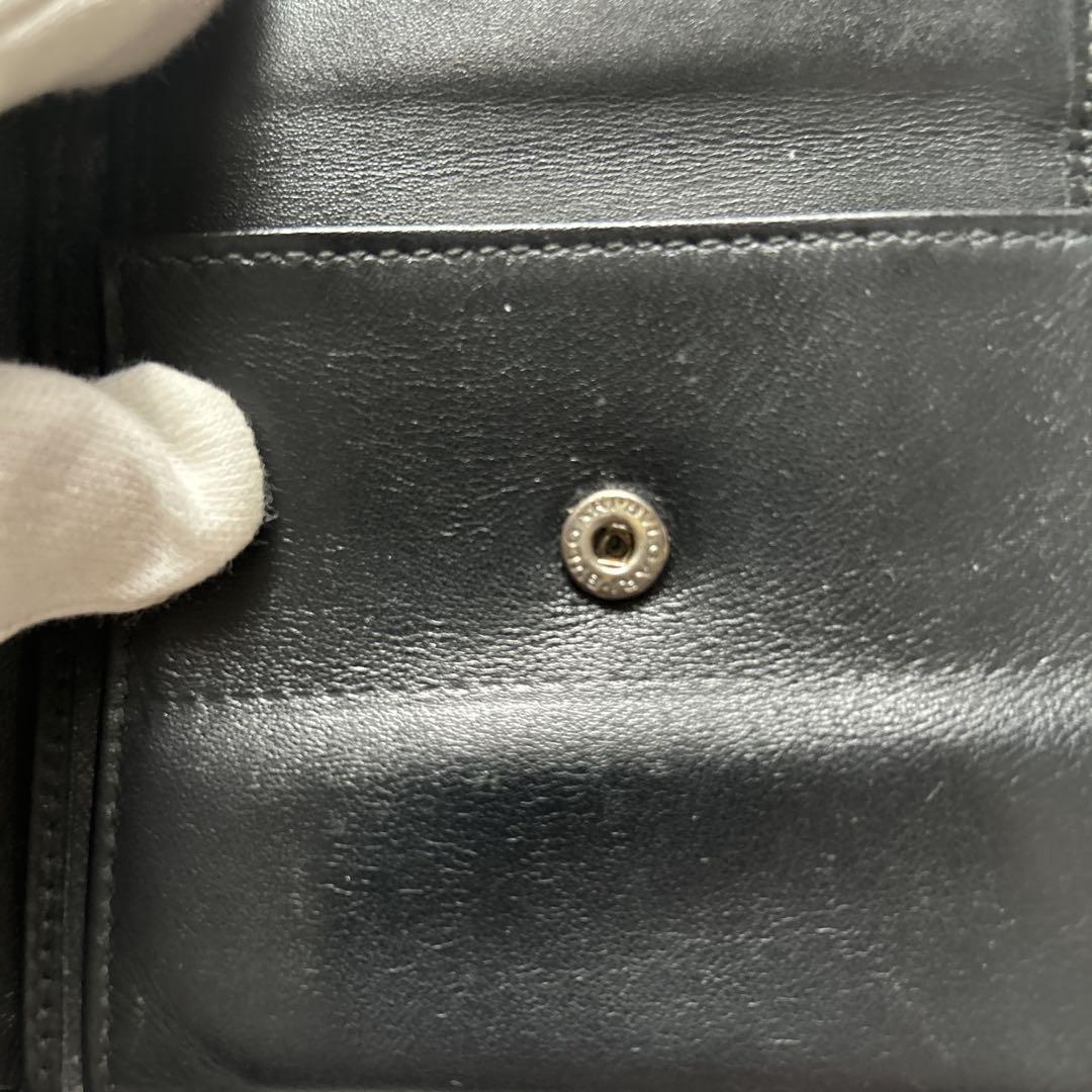 ★希少・良品★BVLGARI 折り財布 グレー/ブラック　セルペンティ　スカリエ