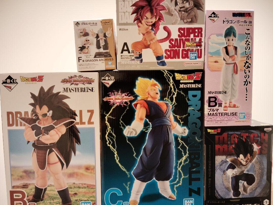 一番くじ　ドラゴンボール　ラディッツ　超ベジット　超サイヤ人4　ブルマ　ベジータ