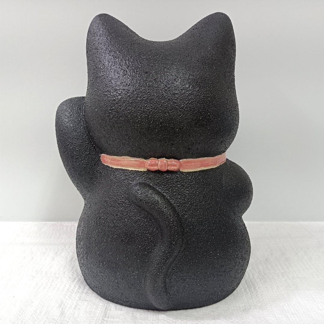 信楽焼 陶器製 大型キュートな招き猫 福猫 縁起物 商売繁盛 良縁
